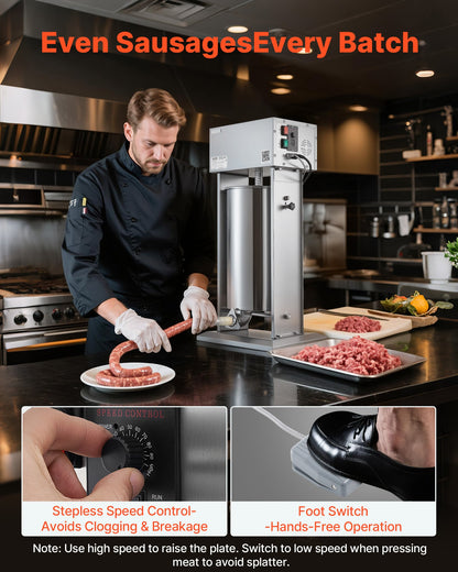 VEVOR Sausage Stuffers - Select Your Configuration - DDLSBXGGCJ250CTHB001V1 - view 2