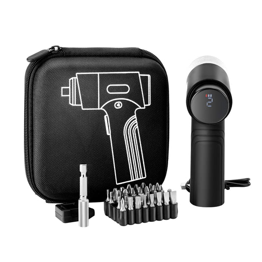 VEVOR Electric Screwdriver, 7 Torque Settings 0.5-5 N.m, 2500mAh Battery, Cordless Screwdriver Set with 32 PCS 1/4 in Bits, Digital Display, LED Light, Type-C Charging, for Furniture Electrical Repair - DDLSD4V2000ML2DJ4001V9 - view 1