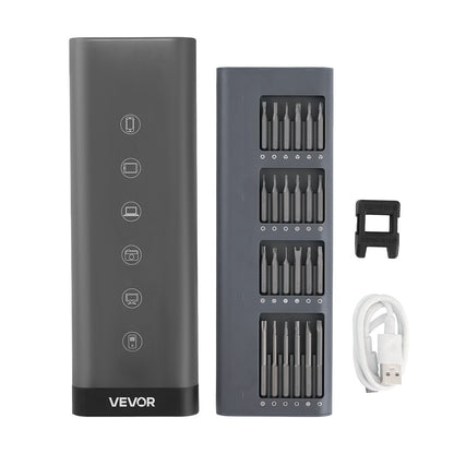 VEVOR Electric Precision Screwdriver Set, 48 Magnetic Bits, Mini Electric Screwdriver with Magnetic Storage Box, S2 Steel Bits, LED Light, Type-C Charging, for Phone, Laptop, and Electronics Repair - DDLSD4V350MAY238C001V9 - view 10