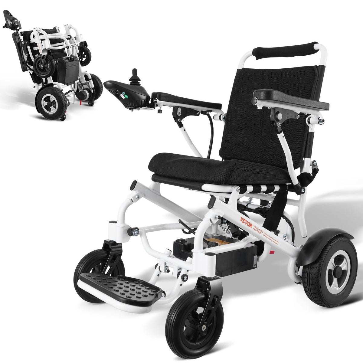 VEVOR Electric Wheelchair for Adults Seniors, 300 lbs Weight Capacity, 17.7 in Width Lightweight Foldable Motorized Power Wheelchairs, UP to 12.5 Miles Range All Terrain Aluminum Alloy Chair - DDLY330LB17IY7I32V1 - view 1