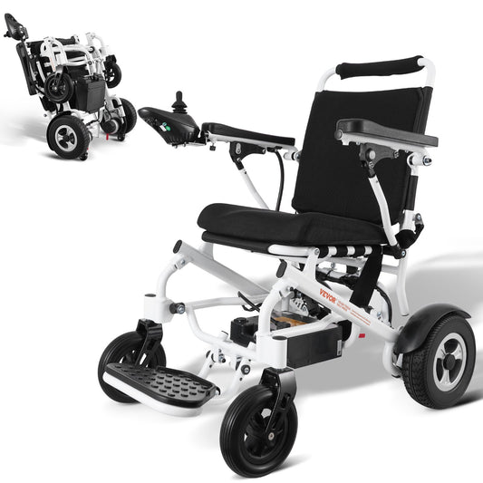 VEVOR Electric Wheelchair for Adults Seniors, 300 lbs Weight Capacity, 17.7 in Width Lightweight Foldable Motorized Power Wheelchairs, UP to 12.5 Miles Range All Terrain Aluminum Alloy Chair - DDLY330LB17IY7I32V1 - view 1