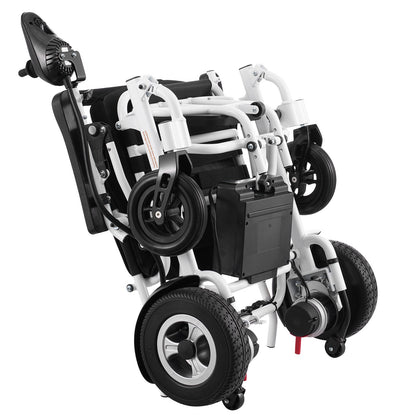 VEVOR Electric Wheelchair for Adults Seniors, 300 lbs Weight Capacity, 17.7 in Width Lightweight Foldable Motorized Power Wheelchairs, UP to 12.5 Miles Range All Terrain Aluminum Alloy Chair - DDLY330LB17IY7I32V1 - view 10