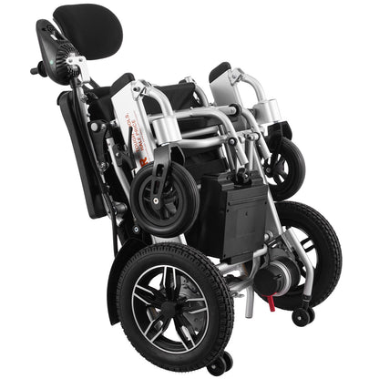 VEVOR Electric Wheelchair for Adults Seniors, 300 lbs Weight Capacity, 20 in Width Lightweight Foldable Motorized Power Wheelchairs, Long Range All Terrain Aluminum Alloy Chair, Adjustable Backrest - DDLY330LBS2015X9WV1 - view 10