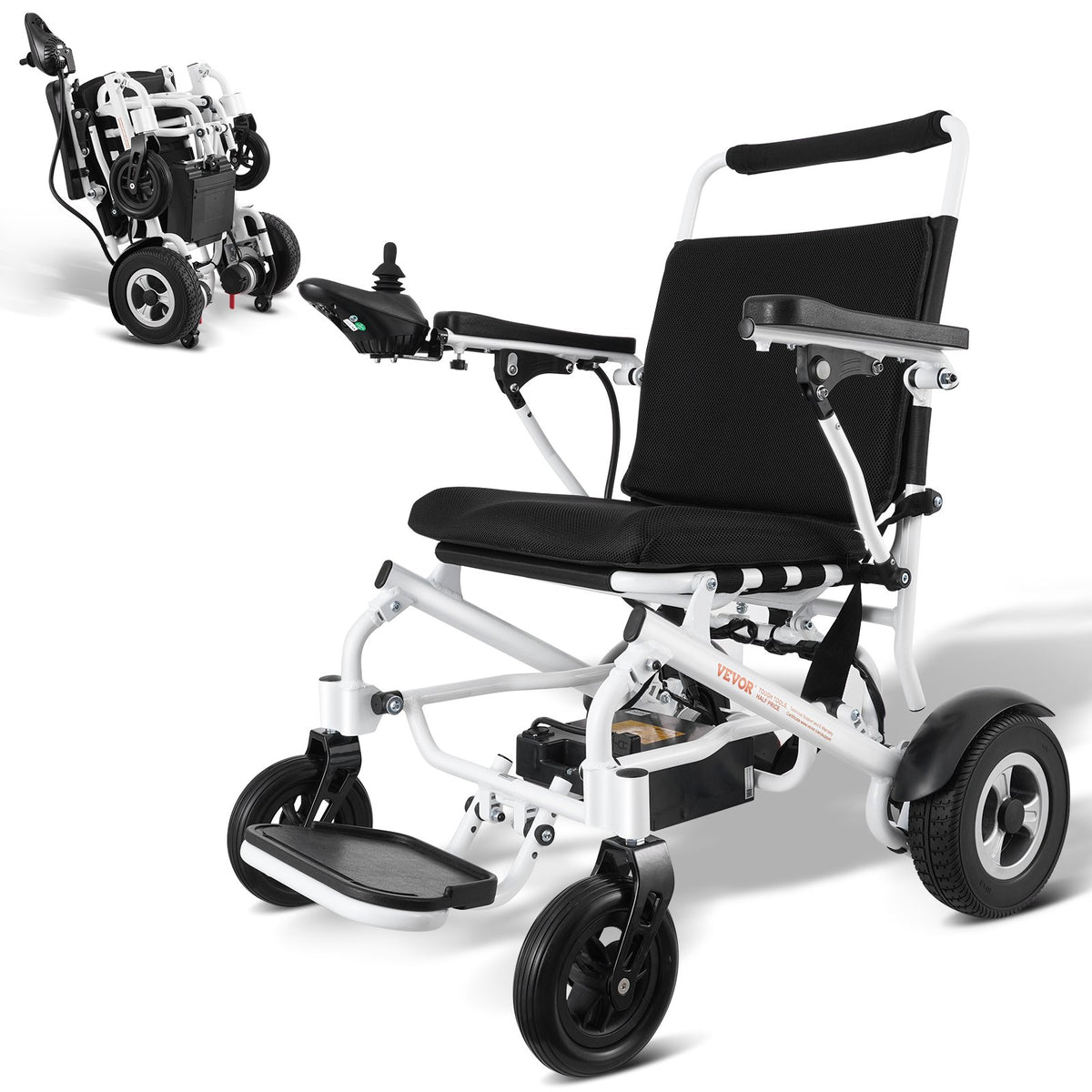 VEVOR Electric Wheelchair for Adults Seniors, 300 lbs Weight Capacity, 20 in Width Lightweight Foldable Motorized Power Wheelchairs, Long Range All Terrain Aluminum Alloy Chair - DDLY330LBS20LLLHFV1 - view 1