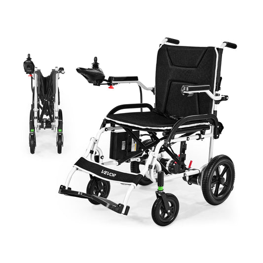 VEVOR Electric Wheelchair for Adults, 220lbs Capacity, Foldable & Lightweight Motorized Wheelchair, 12-Mile Long Travel Range, All-Terrain Powered Chair, Portable for Seniors & Disabled - DDLYLHJ220LBS3NFF001V1 - view 1
