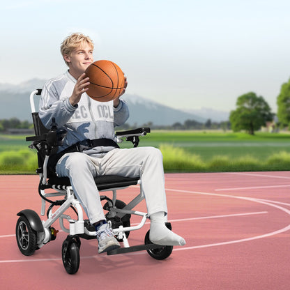 VEVOR Electric Wheelchair for Adults, 300lbs Capacity, Foldable & Lightweight Motorized Wheelchair, 13-Mile Long Travel Range, All-Terrain Powered Chair, Portable 21 inch Seat for Seniors & Disabled - DDLYLHJ300LBAYL01001V1 - view 9