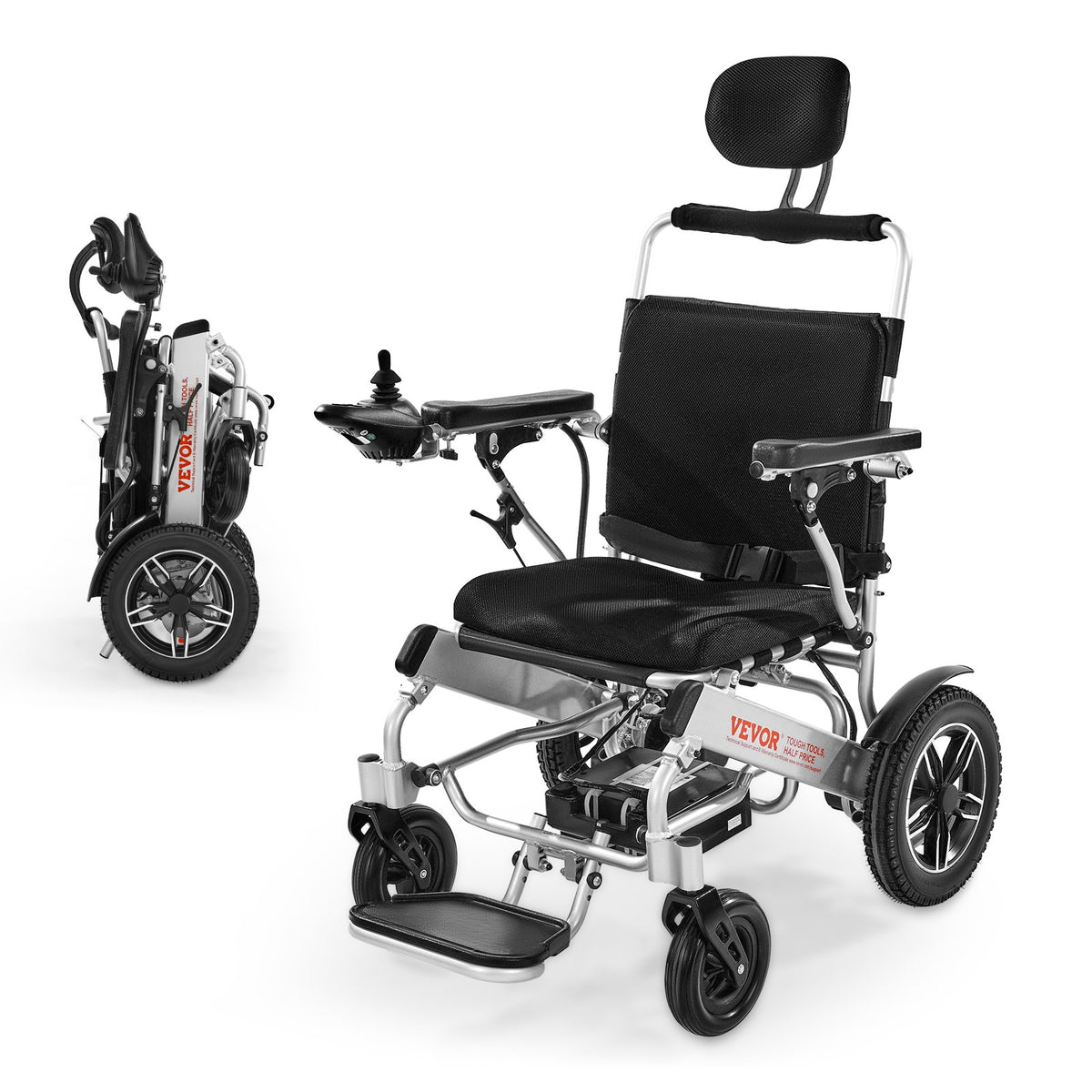 VEVOR Electric Wheelchair for Adults, 300lbs Capacity with Adjustable Backrest, Foldable Lightweight Motorized Wheelchair,13-Mile Range,All-Terrain Powered,Portable 21” Seat for Seniors & Disabled - DDLYLHJ300LBLSZQT001V1 - view 1