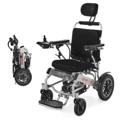 VEVOR Electric Wheelchair for Adults, 300lbs Capacity with Adjustable Backrest, Foldable & Lightweight Motorized Wheelchair, 13-Mile Range, All-Terrain Powered Chair, Portable for Seniors & Disabled - DDLYLHJ300LBR2GOG001V1 - view 1