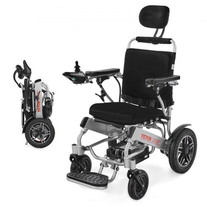 VEVOR Electric Wheelchair for Adults, 300lbs Capacity with Adjustable Backrest, Foldable & Lightweight Motorized Wheelchair, 13-Mile Range, All-Terrain Powered Chair, Portable for Seniors & Disabled - DDLYLHJ300LBR2GOG001V1 - view 2