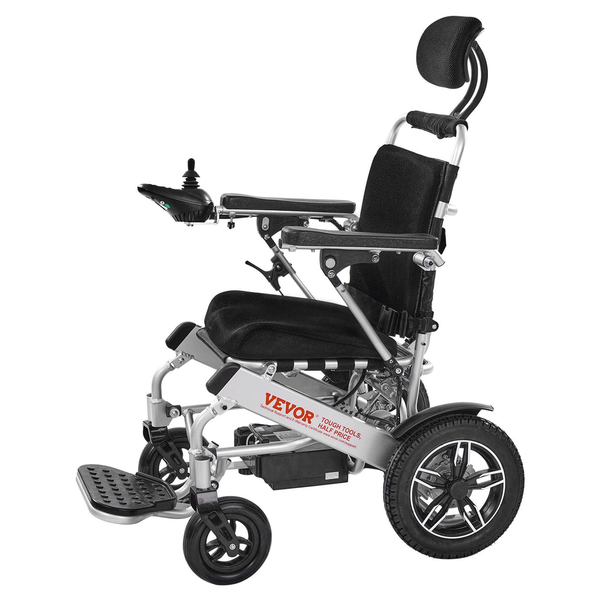 VEVOR Electric Wheelchair for Adults, 300lbs Capacity with Adjustable Backrest, Foldable & Lightweight Motorized Wheelchair, 13-Mile Range, All-Terrain Powered Chair, Portable for Seniors & Disabled - DDLYLHJ300LBR2GOG001V1 - view 10
