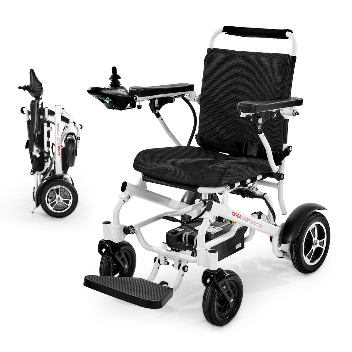 VEVOR Electric Wheelchair for Adults, 300lbs Capacity, Foldable & Lightweight Motorized Wheelchair, 13-Mile Long Travel Range, All-Terrain Powered Chair, Portable for Seniors & Disabled - DDLYLHJ300LBRL4EI001V1 - view 1