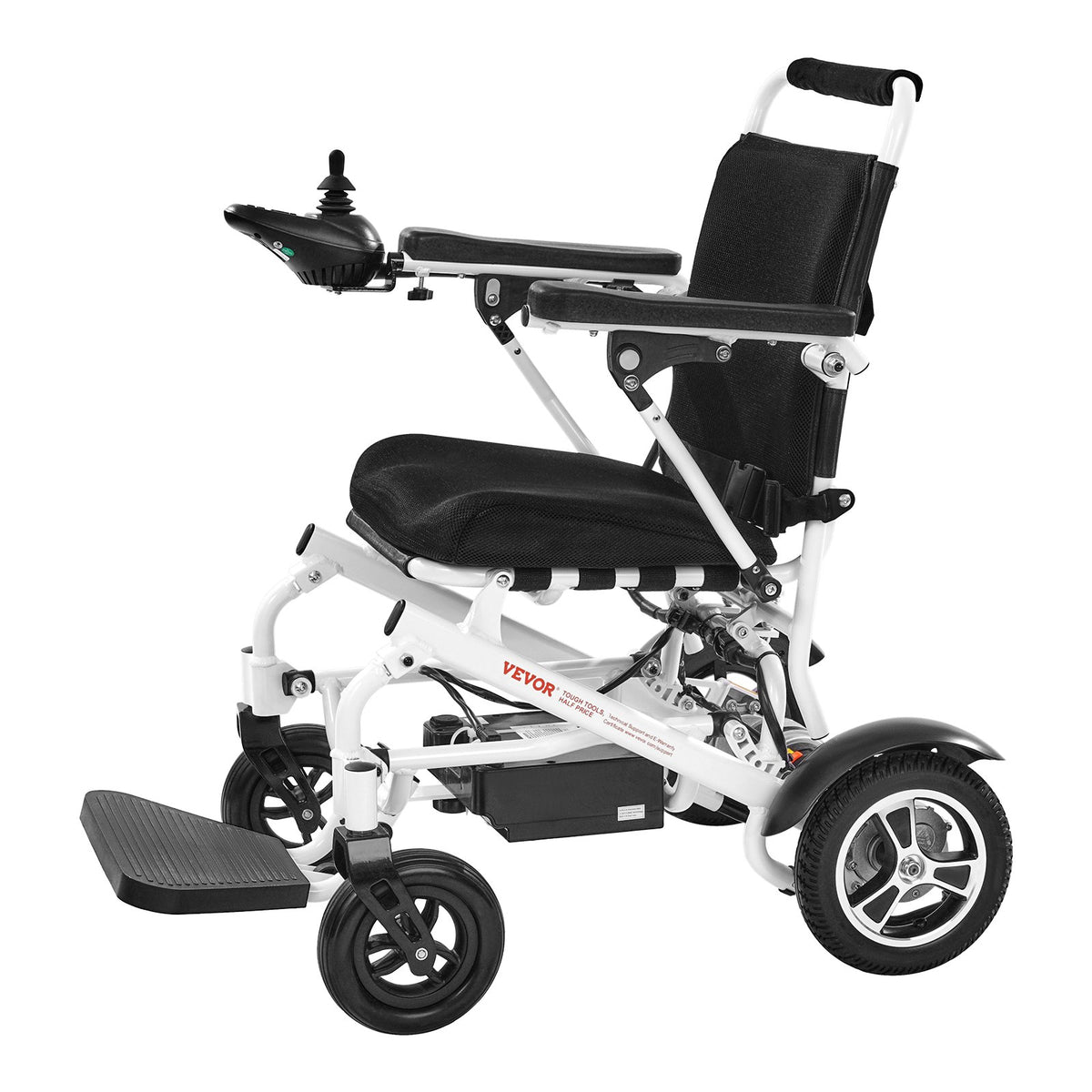 VEVOR Electric Wheelchair for Adults, 300lbs Capacity, Foldable & Lightweight Motorized Wheelchair, 13-Mile Long Travel Range, All-Terrain Powered Chair, Portable for Seniors & Disabled - DDLYLHJ300LBRL4EI001V1 - view 10