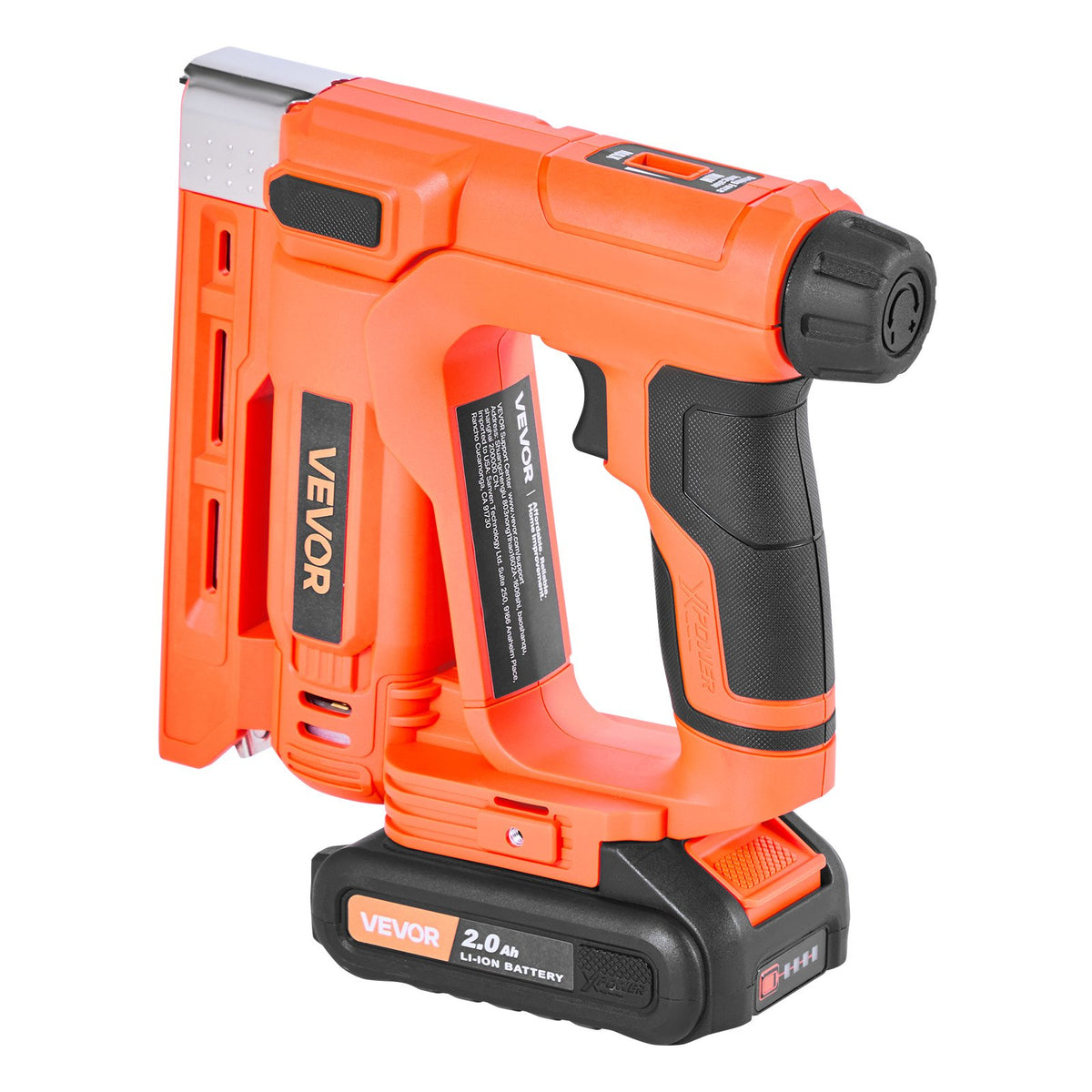 VEVOR Cordless Brad Nailer, 2-in-1 Nail Gun Staple Gun, 18 Gauge 5/8 inch, Includes 1000 Pcs Staples and 1000 Pcs Nails, with Battery and Charger, Non-Slip Rubber Grip, for Woodworking DIY Projects - DDMDQQX2H15811D3Y001V1 - view 10