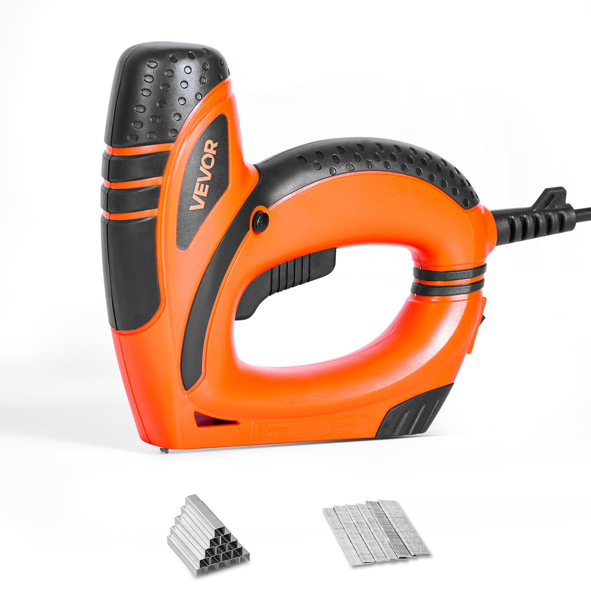 VEVOR Electric Nail Gun, 2-in-1 Staple Gun Brad Nailer, 18 Gauge 5/8 inch, Stapler Brad Nailer with 1000 Pcs Staples and 1000 Pcs Nails, Non-Slip Rubber Grip, for Woodworking and DIY Projects - DDMDQQX2H158CW8EZ001V1 - view 1