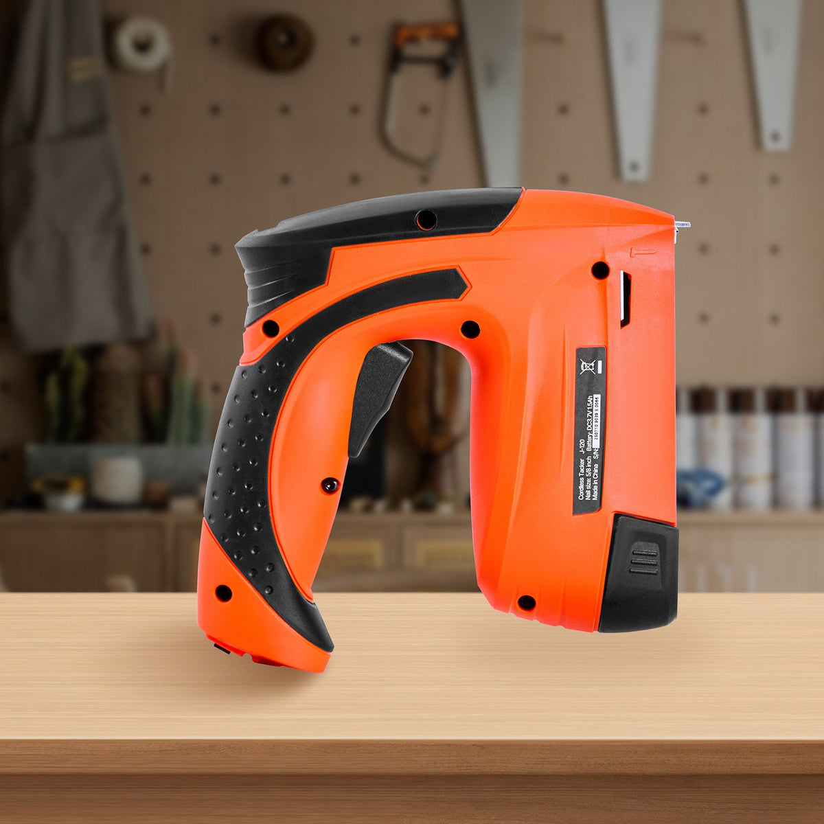 VEVOR Cordless Brad Nailer, 2-in-1 Nail Gun Staple Gun, 18 Gauge 5/8 inch, Battery Powered, with 1000 Pcs Staples and 1000 Pcs Nails, Non-Slip Rubber Grip, for Woodworking, Carpentry and DIY Projects - DDMDQQX2H158E0IXX001V1 - view 9