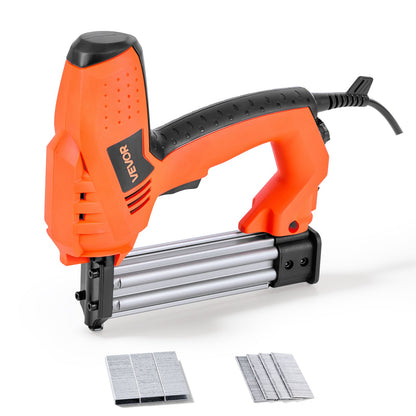 VEVOR Electric Nail Gun, 2-in-1 Staple Gun Brad Nailer, 18 Gauge 1-1/4 inch, Stapler Brad Nailer with 1000 Pcs Staples and 1000 Pcs Nails, Non-Slip Rubber Grip, for Woodworking and DIY Projects - DDMDQZX2H111W1Y7I001V1 - view 1
