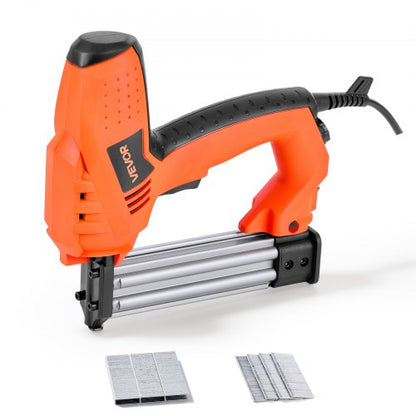 VEVOR Electric Nail Gun, 2-in-1 Staple Gun Brad Nailer, 18 Gauge 1-1/4 inch, Stapler Brad Nailer with 1000 Pcs Staples and 1000 Pcs Nails, Non-Slip Rubber Grip, for Woodworking and DIY Projects - DDMDQZX2H111W1Y7I001V1 - view 2