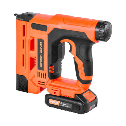VEVOR Cordless Brad Nailer, 2-in-1 Nail Gun Staple Gun, 18 Gauge 1-1/4 inch, Includes 500 Pcs Staples and 500 Pcs Nails, with Battery and Charger, Non-Slip Rubber Grip, for Woodworking DIY Projects - DDMDQZX2H111YCLVI001V1 - view 10