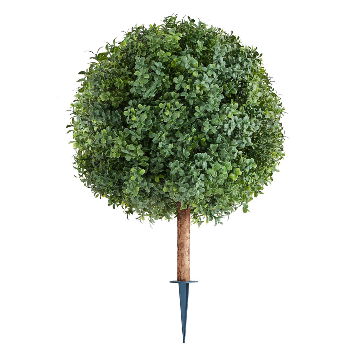 VEVOR Artificial Topiary Boxwood Trees with Ground Spike, 27 inch 2 Set Faux Shrubs & Bushes Potted Plants, Fake Silk Tree Look Real for Decor Front Porch Outdoor Indoor Patio Garden Balcony Backyard - DDMJCRGXJHYMXNYUV001V0 - view 10
