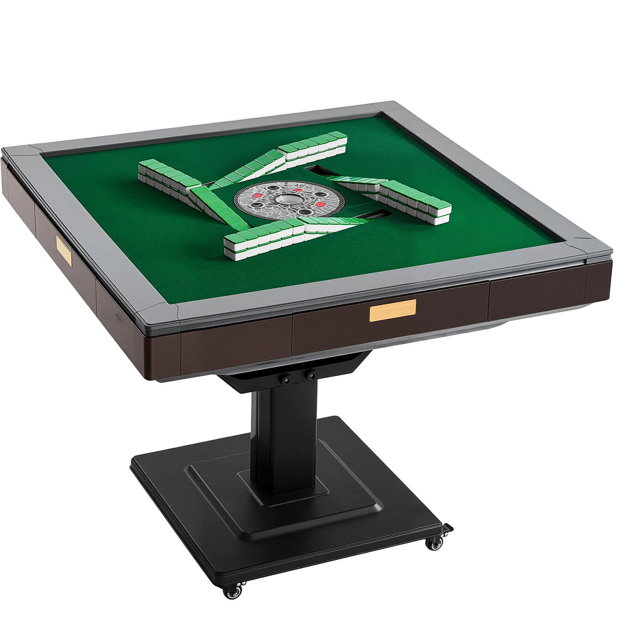 VEVOR Automatic Mahjong Table with Wheels, 2 Sets of 40 mm Tiles (164 Pcs), Roller Coaster Style Mahjong-Table, Foldable and Automatic Shuffler, for Home, Outdoor Leisure & Gifts for Mahjong Players - DDMJZXYS40MMEU2VX002V1 - view 1