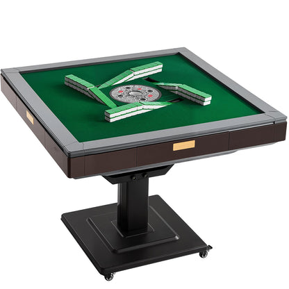 VEVOR Automatic Mahjong Table with Wheels, 2 Sets of 40 mm Tiles (164 Pcs), Roller Coaster Style Mahjong-Table, Foldable and Automatic Shuffler, for Home, Outdoor Leisure & Gifts for Mahjong Players - DDMJZXYS40MMEU2VX002V1 - view 1