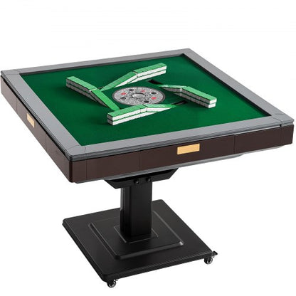 VEVOR Automatic Mahjong Table with Wheels, 2 Sets of 40 mm Tiles (164 Pcs), Roller Coaster Style Mahjong-Table, Foldable and Automatic Shuffler, for Home, Outdoor Leisure & Gifts for Mahjong Players - DDMJZXYS40MMEU2VX002V1 - view 2