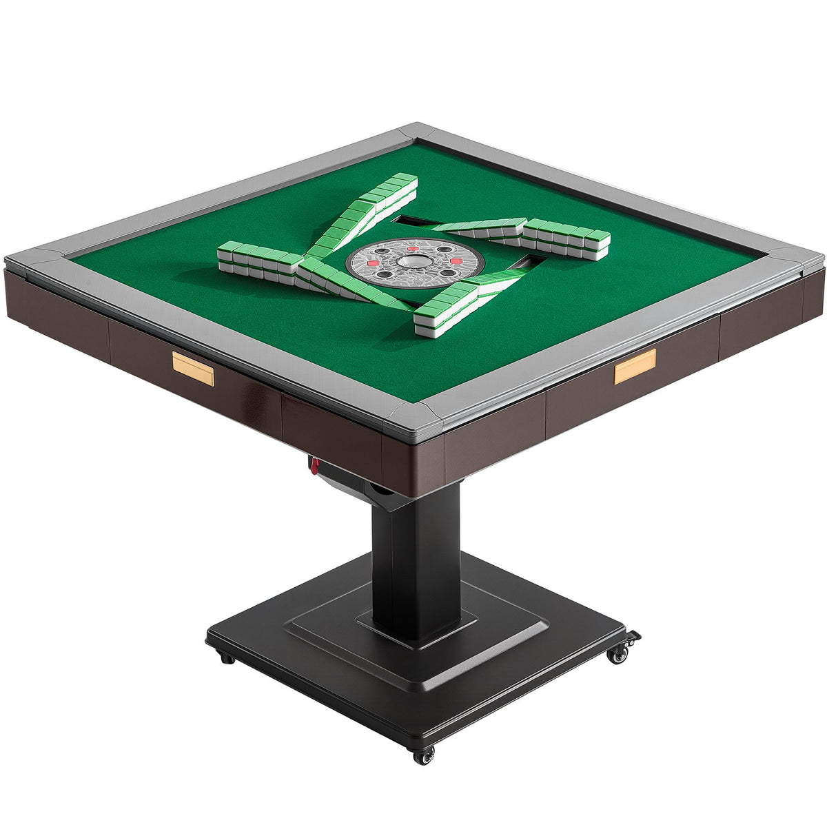 VEVOR Automatic Mahjong Table with Wheels, 2 Sets of 40 mm Tiles (164 Pcs), Roller Coaster Style Mahjong-Table, Foldable and Automatic Shuffler, for Home, Outdoor Leisure & Gifts for Mahjong Players - DDMJZXYS40MMEU2VX002V1 - view 10