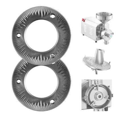 VEVOR 2PCS Grinding Sheets for Electric Grain Mill Grinder, Cast Iron Dry Grinding Discs, Replacement Grinding Plates Compatible with VEVOR HN-2200, HN-3000 Corn Spice Mill Grinder - DDMPSGWYMJZTQ4ZMQ001V0 - view 1