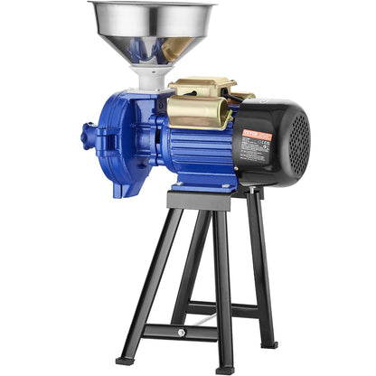 VEVOR Electric Grain Mill Grinder, 3000W Spice Grinders, Commercial Corn Mill with Funnel, Thickness Adjustable Powder Machine, Heavy Duty Feed Flour Cereal Mill Wheat Grinders, Dry Grinder - DDMPSGWYMJZTWGW67V1 - view 10