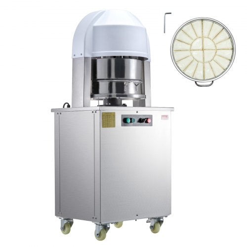 VEVOR Electric Dough Divider, 20PCS Automatic Dough Dividing Cutting Machine, 2.12oz - 9.17oz Equal Dough Cutter with Pure Copper Motor and 304 Stainless Steel Tray, for Bakery, Restaurant - DDMTFGQLD20LFYNM3V1 - view 2