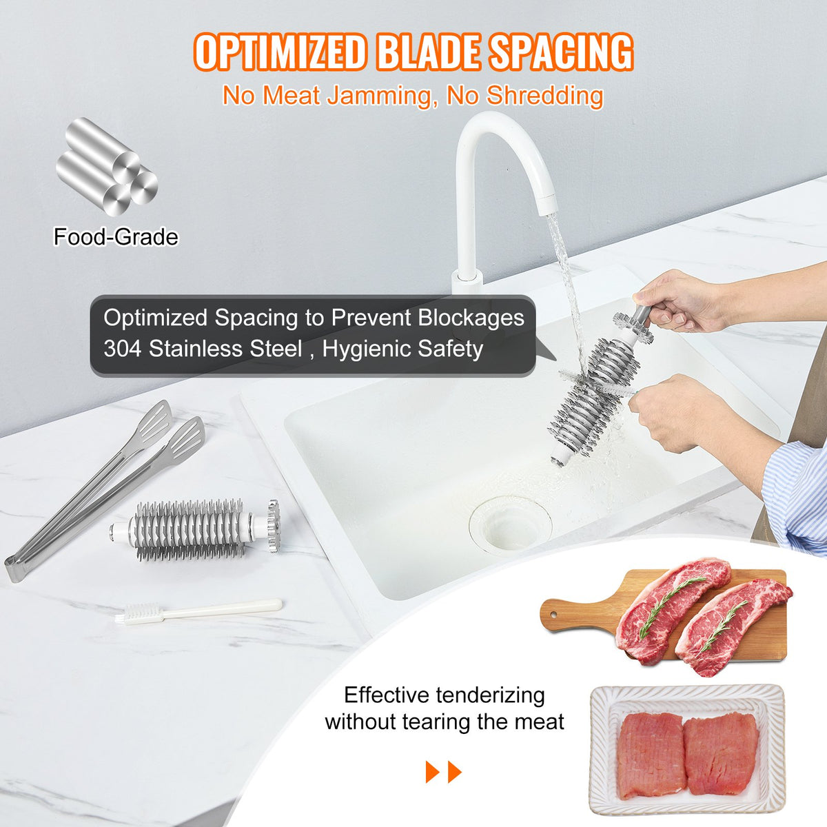 VEVOR Meat Tenderizers - Select Your Configuration - DDNRJ17INCH4R7F1XV1 - view 3