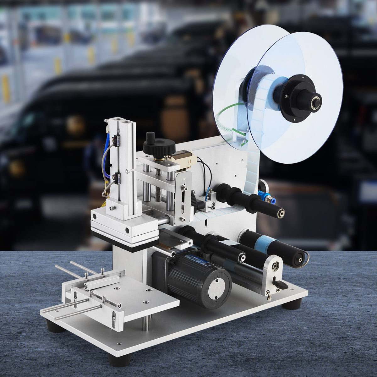 VEVOR Electric Flat Labeling Machine, 25-60pcs/min, Flat Surface Label Applicator for Cardboard Boxes/Square Bottles/Tin Cans, Labeler Suitable for Item Size Range of 4.72 x 5.9 x (0.98-3.54) inches - DDPMTBJW11GXWUYYLV1 - view 9