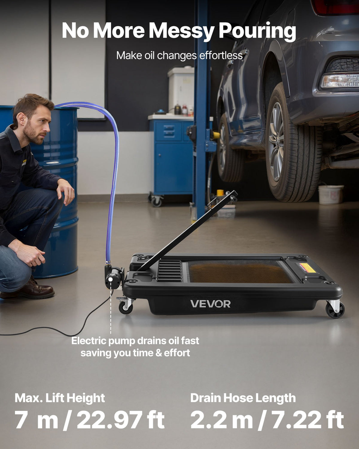 VEVOR Low Profile Oil Drain - Select Your Configuration - DDQCPYPH17GALF6XAV9 - view 2