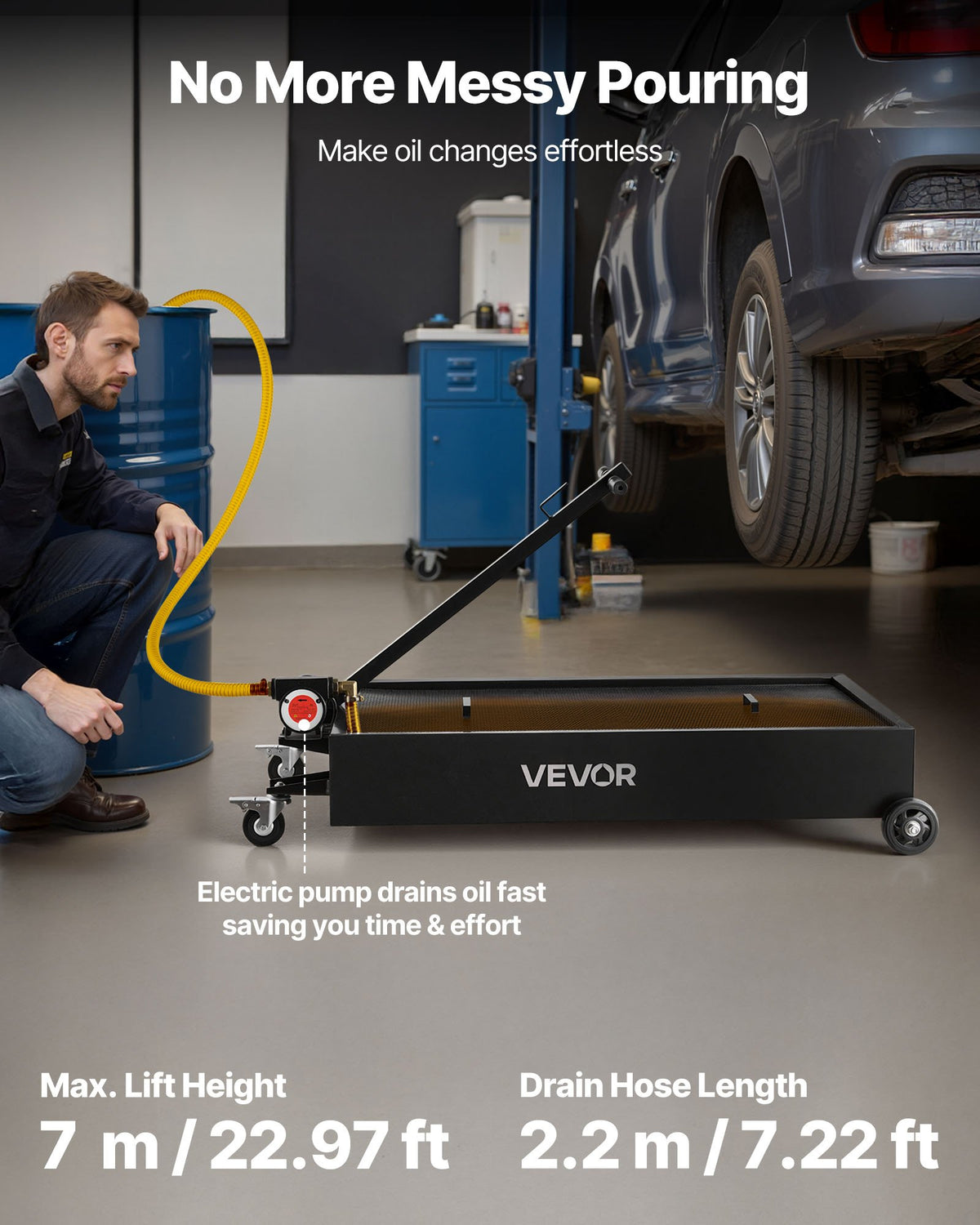VEVOR Low Profile Oil Drain - Select Your Configuration - DDQCPYPH20GAL3RWMV9 - view 2