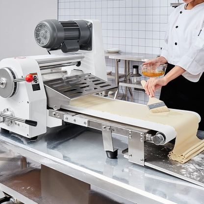 VEVOR Commercial Dough Sheeter Machine, 19.7-Inch Reversible Puff Pastry Sheeter and Fondant Roller, Electric Dough Roller 0-1.4" Adjustable Thickness, Folding Dough Sheeter for Bakeries, Pastries - DDQSJTM197INUF2ZCV1 - view 9