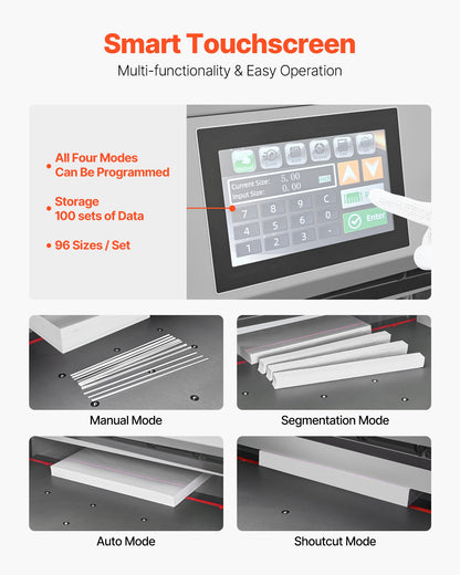 VEVOR Electric Paper Cutter, Metal Hydraulic Paper Cutter Machine, 28 inch Cutting Width, 3.03 inch Cutting Thickness, Large Size Electric Guillotine Trimmer with Infrared Function and Spare Blade - DDQZJSKYYQZJ7MC5P001V1 - view 4