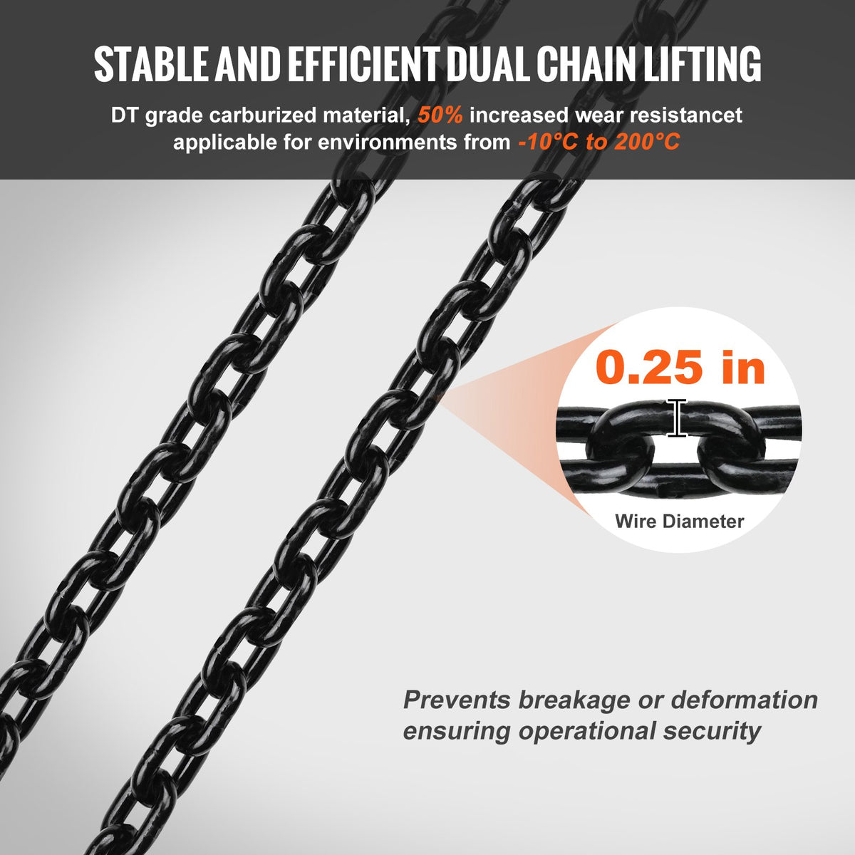 VEVOR Electric Chain Hoist, 2200 lbs Load Capacity, 10 ft Lifting Height, 6.9 ft/min Speed, 120V, Single Phase Overhead Crane with Chain, 10 ft Wired Remote Control for Garage, Shop, Hotel, and Home - DDSHLHLDXD11P0U2TV1 - view 4