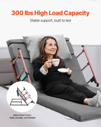 VEVOR Electric Lifting Backrest for Bed, 300 lbs Capacity, 4-68° Adjustable Lifting Bed Backrest, with Folable Guardrail & Headrest, Machine Washable, Assist Pregnant Women Elderly Patient Handicap - DDSJQBQSJKB94JIWQ001V1 - view 5