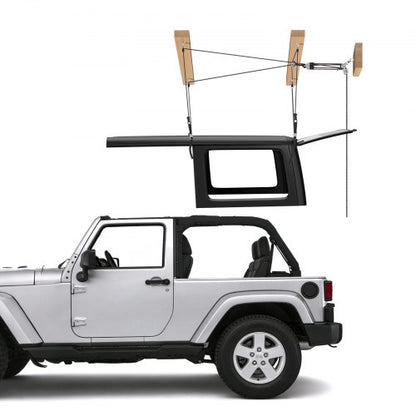 VEVOR Hard Top Remover Lift, 220 lbs, Jeep Hardtop Removal Storage Roof Hoist with Anti-Drop System, Easy One-Person Operation, Supports 8-16 in Ceiling, for 2-Door & 4-Door Jeep Wrangler JK JL & Ford - DDSYDCXXTSDS7R617001V0 - view 2