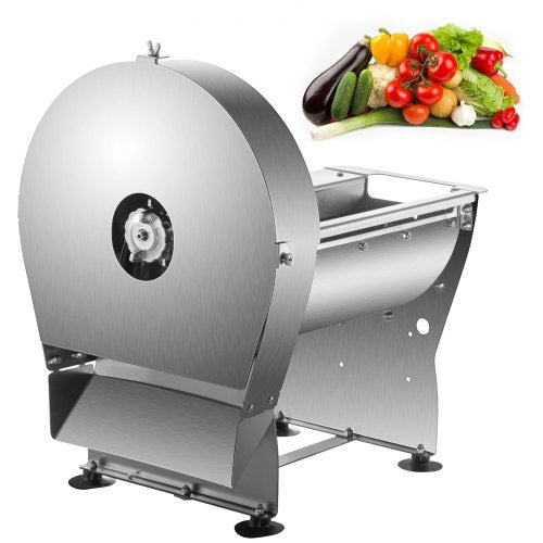 VEVOR Electric Food Slicer, 10In Manual Vegetable Fruit Slicer, 0-0.4 In Adjustable Thickness Fruit Slicer Machine with Removable Stainless Steel Blade, Non-Slip Feet Commercial Fo - DDSYSCQPJMC7JI9B7V1 - view 1