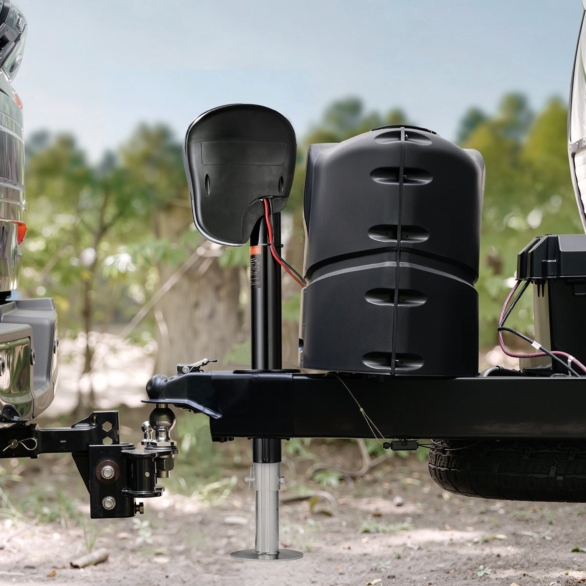 VEVOR Electric Trailer Jack, 3500 lbs, Heavy Duty RV Electric Power Tongue Jack with 2 Way Connector, Memory Function, Crank Handle & Weatherproof Jack Cover, 9.5"-26.3" Lift, for Trailers & Campers - DDTCQJ3500LBS409FV9 - view 9