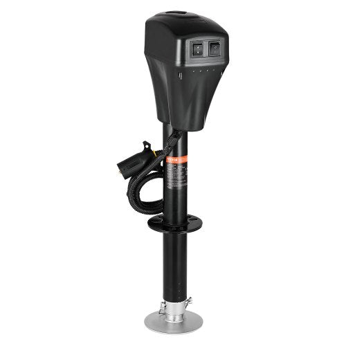 VEVOR Electric Trailer Jack, 5000 lbs, Heavy Duty RV Electric Power Tongue Jack with 7-pin Connector, Manual Crank Handle & Weatherproof Jack Cover, 10"-28.3" Lift, for Trailers, Campers & RVs, Black - DDTCQJDDDKCGXMS1PV9 - view 2
