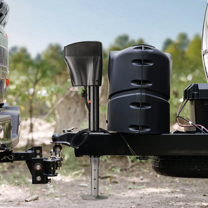 VEVOR Electric Trailer Jack, 5000 lbs, Heavy Duty RV Electric Power Tongue Jack with 7-pin Connector, Manual Crank Handle & Weatherproof Jack Cover, 10"-28.3" Lift, for Trailers, Campers & RVs, Black - DDTCQJDDDKCGXMS1PV9 - view 9