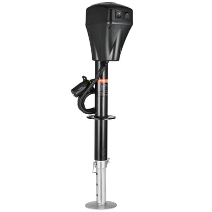 VEVOR Electric Trailer Jack, 5000 lbs, Heavy Duty RV Electric Power Tongue Jack with 7-pin Connector, Manual Crank Handle & Weatherproof Jack Cover, 10"-28.3" Lift, for Trailers, Campers & RVs, Black - DDTCQJDDDKCGXMS1PV9 - view 10
