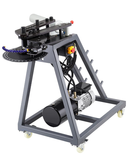 VEVOR Electric Tube Bending Machine, 750W Electric Tubing Bender with 6L Hydraulic Cylinder, Movable Pipe Bender Machine with 3 Dies & 180° Max Bending Angle, Suitable for 1", 1-1/2", 1-3/4" Pipes - DDWGJ342INCHL90N3V1 - view 1