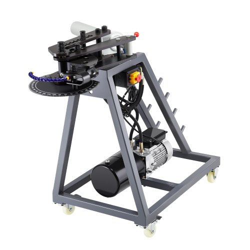 VEVOR Electric Tube Bending Machine, 750W Electric Tubing Bender with 6L Hydraulic Cylinder, Movable Pipe Bender Machine with 3 Dies & 180° Max Bending Angle, Suitable for 1", 1-1/2", 1-3/4" Pipes - DDWGJ342INCHL90N3V1 - view 2