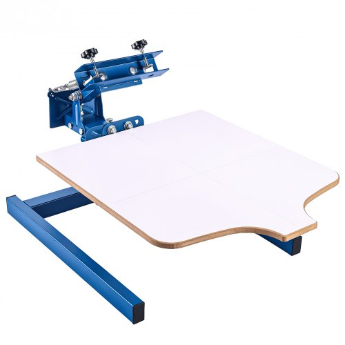 VEVOR Screen Printing Machine 1 Color 1 Station Silk Screen Printing Press, 21.3 x 17.7 in Platen, Adjustable Tension, Powder-Coated Carbon Steel, for T-shirt Clothing DIY, Home and Commercial Use - DDWSYJTTS11W72KP4001V0 - view 2
