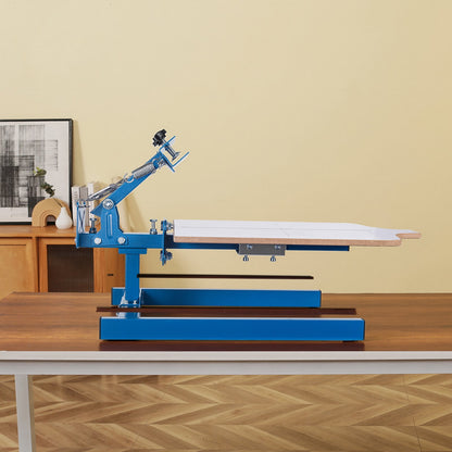 VEVOR Screen Printing Machine 1 Color 1 Station Silk Screen Printing Press, 21.3 x 17.7 in Platen, Adjustable Tension, Powder-Coated Carbon Steel, for T-shirt Clothing DIY, Home and Commercial Use - DDWSYJTTS11W72KP4001V0 - view 9