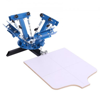 VEVOR Screen Printing Machine 4 Color 1 Station Silk Screen Printing Press, 21.3 x 17.7 in, 360° Rotatable, Accurate Positioning, Powder-Coated Carbon Steel, for T-shirt DIY, Home and Commercial - DDWSYJTTS41DECNZG001V0 - view 2