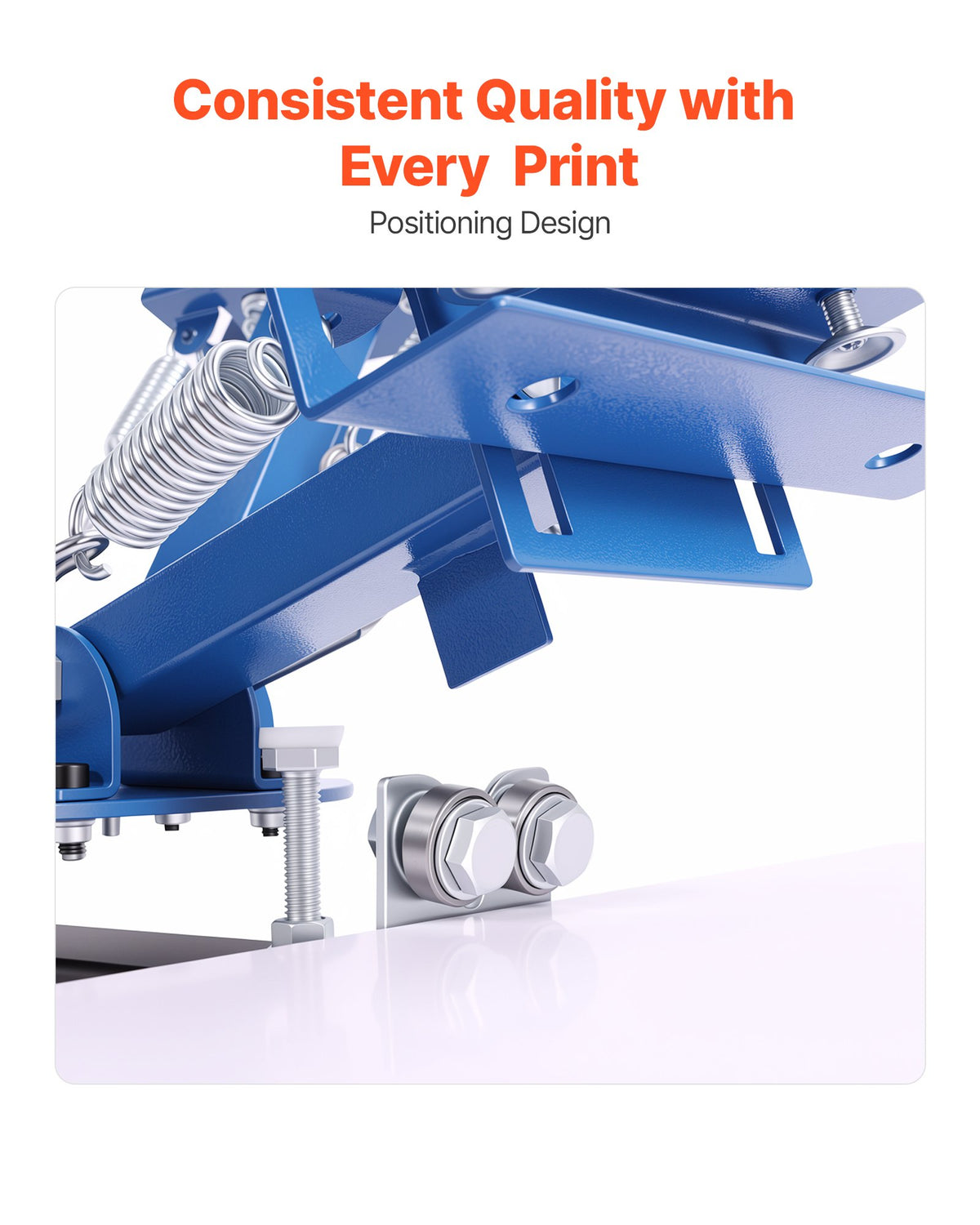 VEVOR Screen Printing Machine 4 Color 1 Station Silk Screen Printing Press, 21.3 x 17.7 in, 360° Rotatable, Accurate Positioning, Powder-Coated Carbon Steel, for T-shirt DIY, Home and Commercial - DDWSYJTTS41DECNZG001V0 - view 4